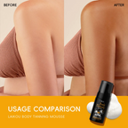 Sunless Self Tanner Body Tanning Mousse — Sun-Free Bronze Glow Self Tan Express for Face & Body, One Universal Shade, 100ml