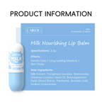 Milk Nourishing Lip Balm 3.5g — Deep Moisturizing, Anti-Dryness & Lip Line Smoothing Stick with Shea Butter, Hyaluronic Acid, Vitamin E & C for Silky Soft Kissable Lips