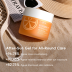 Vitamin C After Sun Gel – Deep Hydrating & Brightening Face Cream with Niacinamide, Hyaluronic Acid & 96% Aloe Vera for All Skin Types, 100g