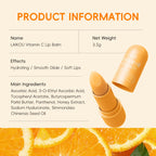 Vitamin C Lip Balm – Hydrating, Anti-Crack & Lip Line Lightening Balm with Shea Butter, Hyaluronic Acid & Honey Extract for Soft, Dewy Lips