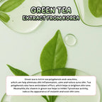 Green Tea Toner 100ml – Deep Hydrating, Pore Minimizing & Oil Control Facial Mist with Witch Hazel & Seaweed for Oily and Sensitive Skin