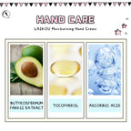 Natural Plant Extract Nourishing Floral Hand Cream 50g – Deep Moisturizing, Brightening & Anti-Aging Hyaluronic Acid Hand Lotion for Dry Skinl