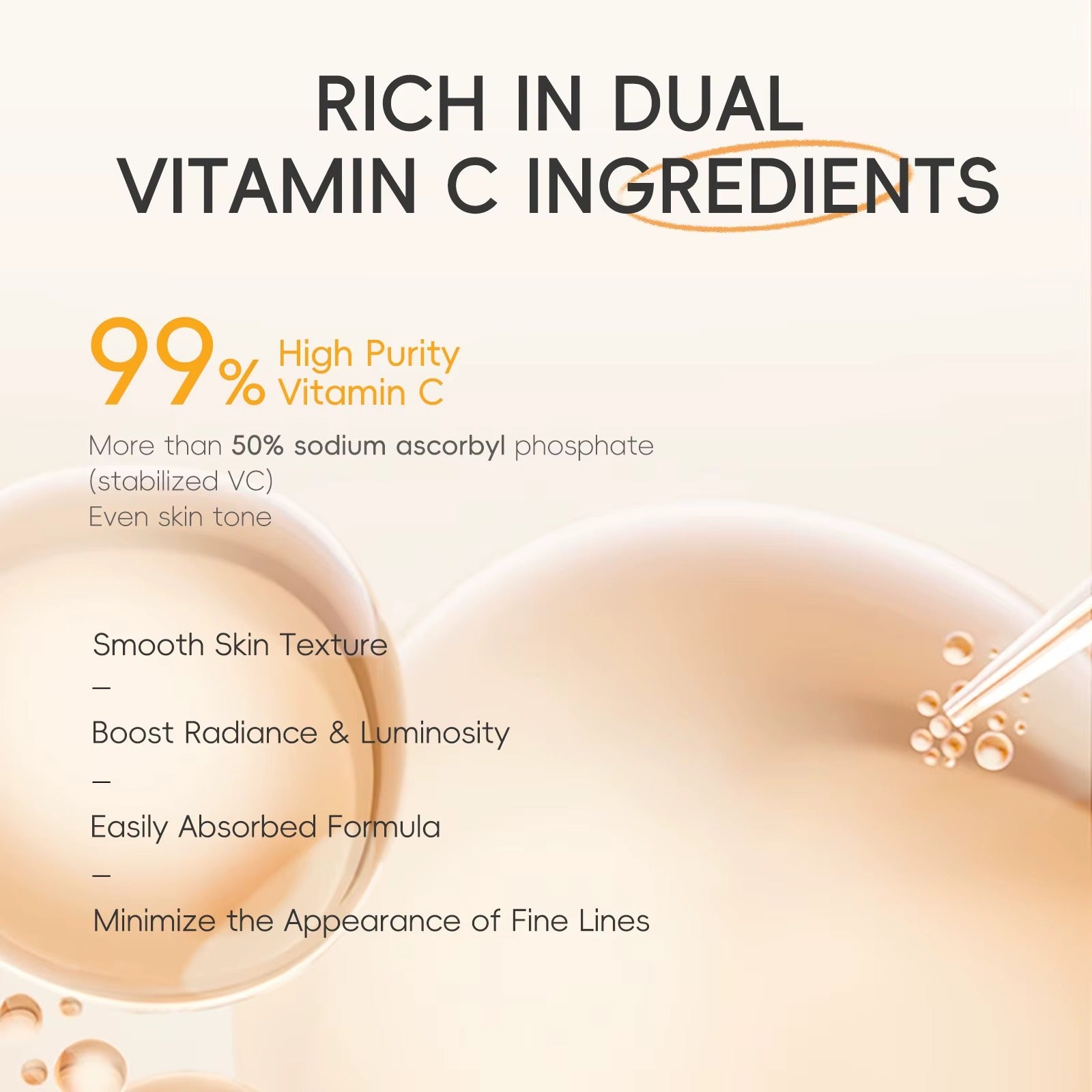 Compact-sized 4-Step Vitamin C Brightening Skincare Set — Cleanser + Serum + Eye Cream + Face Cream — Firming/Lifting Glow Bundle — Hyaluronic Acid Revitalizing Kit