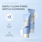7X Ceramide Barrier Repair Face Cleanser — Deep Pore Cleansing, Acne Soothing & Moisturizing Facial Wash for All Skin Types (100g)