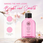 Japan Sakura Argan Oil Hair Serum — Frizz Control, Split End Repair & Glossy Shine — Non-Greasy Leave-In Treatment