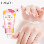 Natural Plant Extract Nourishing Floral Hand Cream 50g – Deep Moisturizing, Brightening & Anti-Aging Hyaluronic Acid Hand Lotion for Dry Skinl