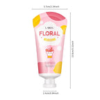 Natural Plant Extract Nourishing Floral Hand Cream 50g – Deep Moisturizing, Brightening & Anti-Aging Hyaluronic Acid Hand Lotion for Dry Skinl