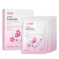 Japan Sakura Moisturizing Face Sheet Mask — Deep Hydration, Pore Cleansing & Firming Korean Skincare (10 Pcs)