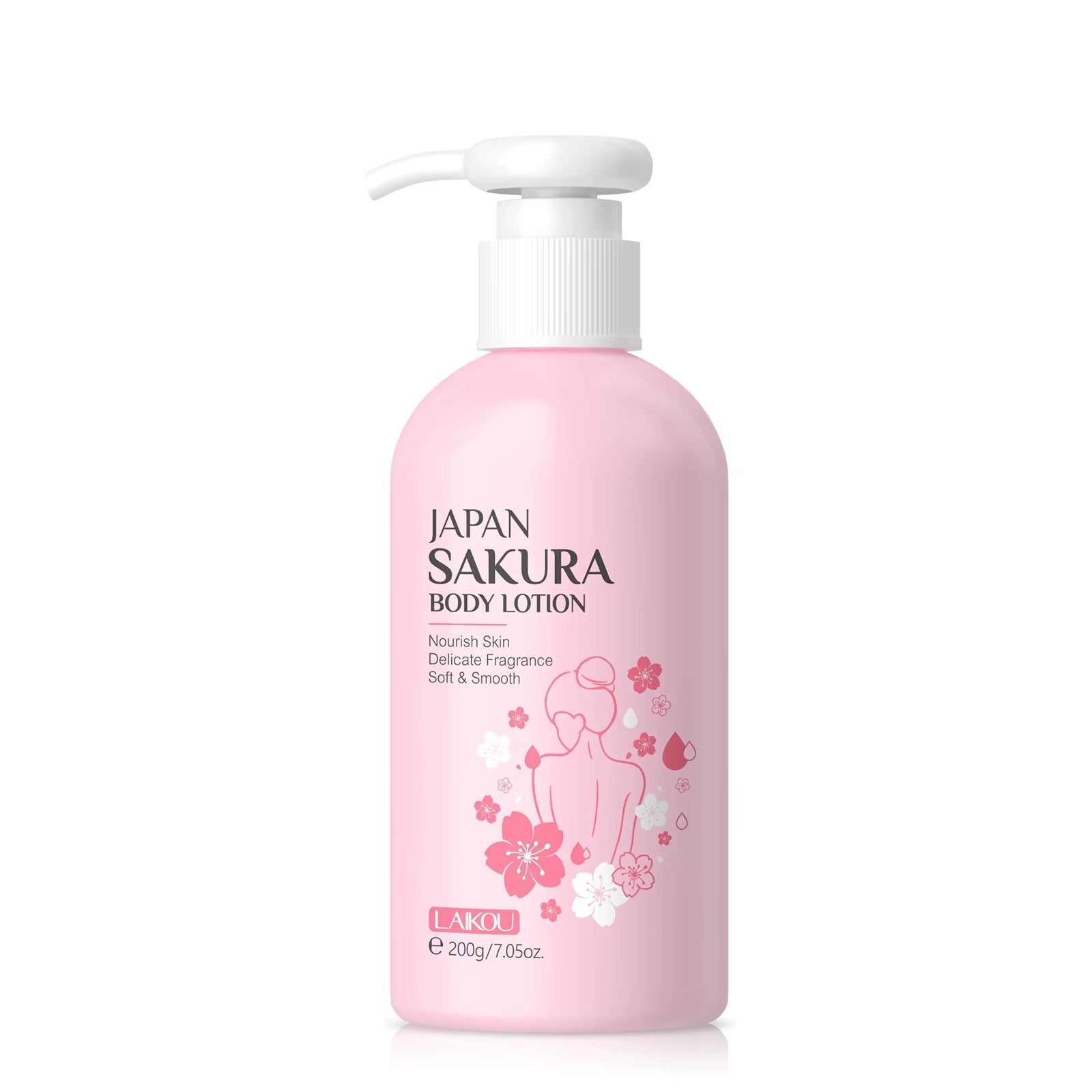 Compact-sized Japan Sakura Brightening Body Lotion – Firming & Hydrating Skin Care for Women with Niacinamide & Sakura Extract, 200g