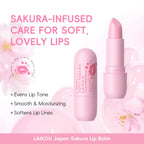 Japan Sakura Overnight Lip Balm Mask — Deep Hydrating & Moisturizing Lip Care Cream That Evens Lip Tone, Softens Lip Lines, Fights Dryness & Flaking with Sakura Extract, Shea Butter, Jojoba Oil & Vitamin E — 3.5g