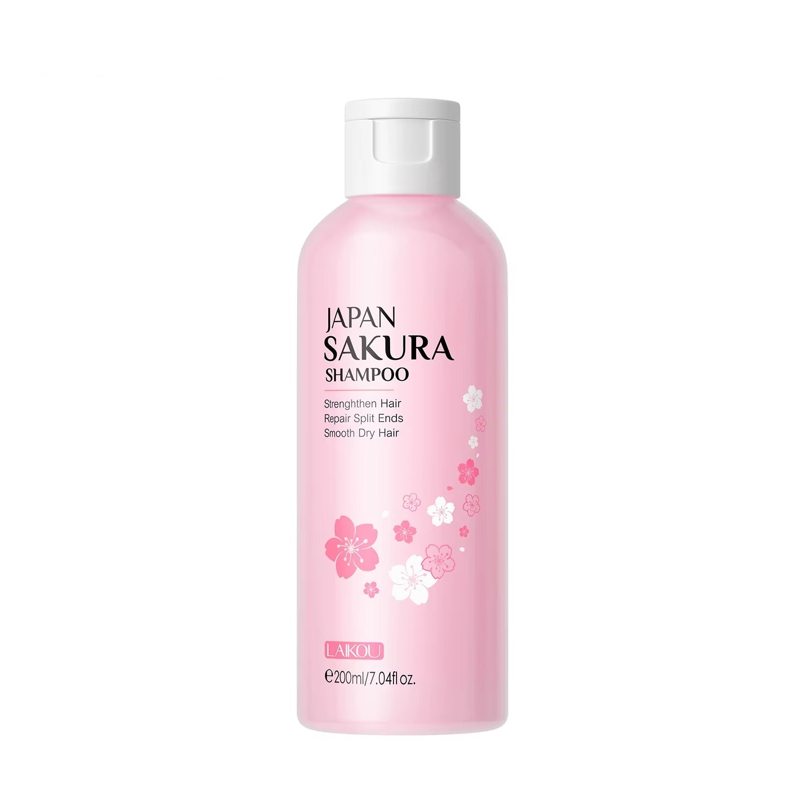 Compact-sized Japan Sakura Shampoo 200ml — Deep Moisturizing, Smoothing & Nourishing Hair Cleanser for Silky, Frizz-Free Hair — All Hair Types