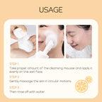 Vitamin C & Niacinamide Anti-Aging Facial Cleanser Mousse 120ml – Deep Cleansing, Brightening & Pore Minimizing Face Wash for All Skin Types