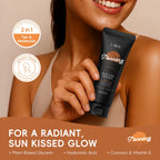 Sunless Self Tanning Lotion 100g – 2-in-1 Bronzer & Moisturizer for a Radiant Sun-Kissed Glow Without UV Damage