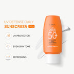 SPF 50 Sunscreen Cream for Face & Body – Lightweight, Waterproof & Anti-Sweat UV Protection for Outdoor Sports (50g)