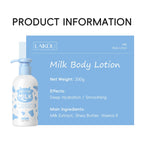 Compact-sized Milk Body Lotion – Brightening Moisturizer with Shea Butter, Milk Extract & Vitamin E for Silky, Even-Toned Skin (200g)
