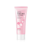 Japan Sakura Face Wash 100g — Brightening & Moisturizing Facial Cleanser for All Skin Types, Deep Pore Cleansing, Oil Control