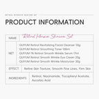 Retinol Intensive 5-Piece Skincare Set — Anti-Aging Facial Cleanser, Toner, Serum, Eye Cream & Moisturizer for Firmer, Brighter, Younger-Looking Skin