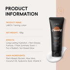 Sunless Self Tanning Lotion 100g – 2-in-1 Bronzer & Moisturizer for a Radiant Sun-Kissed Glow Without UV Damage