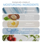5-Step Milk Glowing Skincare Bundle — Cleanser, Toner, Serum, Eye Cream & Moisturiser — Balance Skin Tone, Improve Skin Radiance for Delicate & Firm Skin