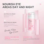 Japan Sakura Day & Night Anti-Aging Eye Lift Cream – Instantly Reduces Dark Circles, Eye Bags, Puffiness & Fine Lines for All Skin Types - 20g