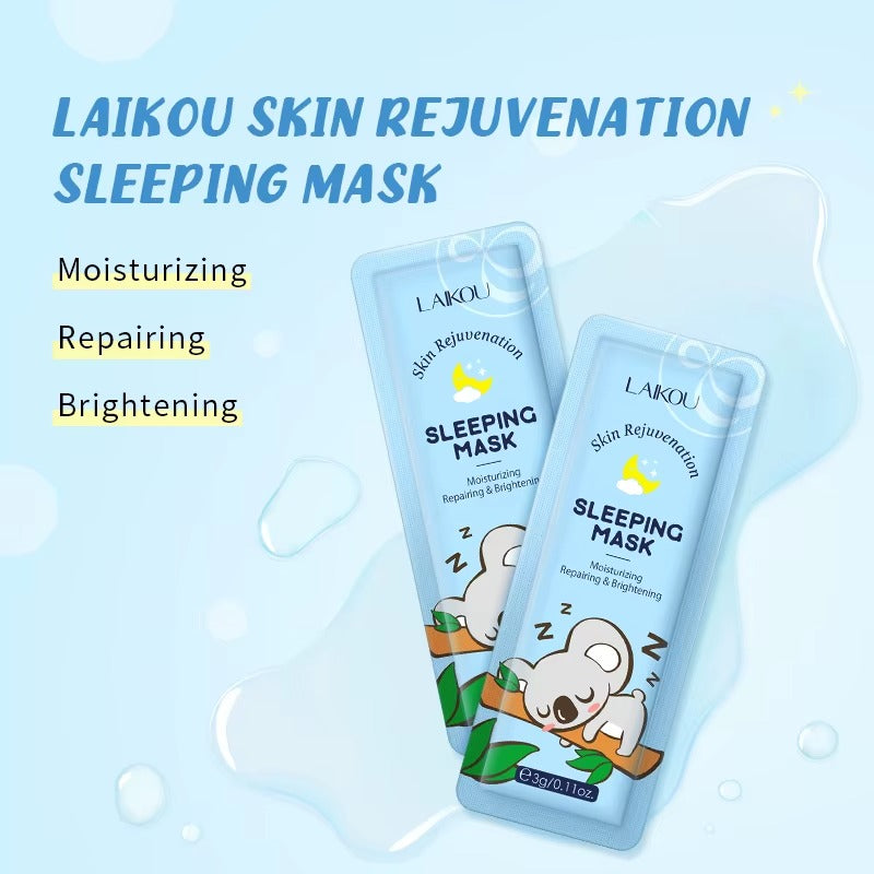 Skin Rejuvenation Sleeping Mask – 15 Travel Packs — Moisturizing, Brightening & Repairing Night Cream for Dry Skin