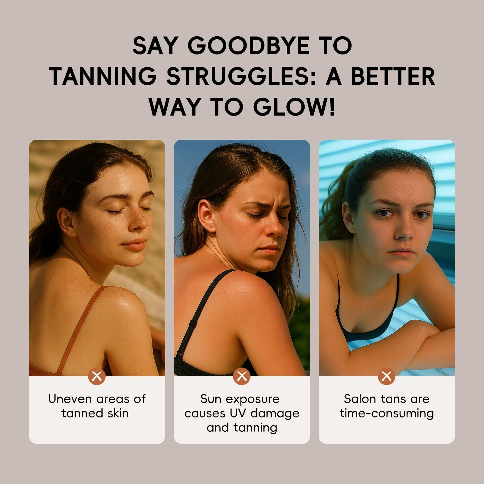 Sunless Self Tanning Lotion 100g – 2-in-1 Bronzer & Moisturizer for a Radiant Sun-Kissed Glow Without UV Damage