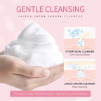 Japan Sakura Face Wash 100g — Brightening & Moisturizing Facial Cleanser for All Skin Types, Deep Pore Cleansing, Oil Control