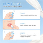 Milk Nourishing Lip Balm 3.5g — Deep Moisturizing, Anti-Dryness & Lip Line Smoothing Stick with Shea Butter, Hyaluronic Acid, Vitamin E & C for Silky Soft Kissable Lips