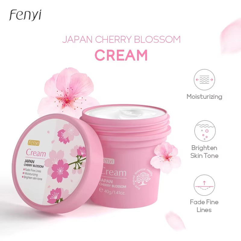 Japan Cherry Blossom Triple Lipid Restore Moisturizing Face Cream — Anti-Aging, Brightening & Nourishing Skincare for All Skin Types (40ml)