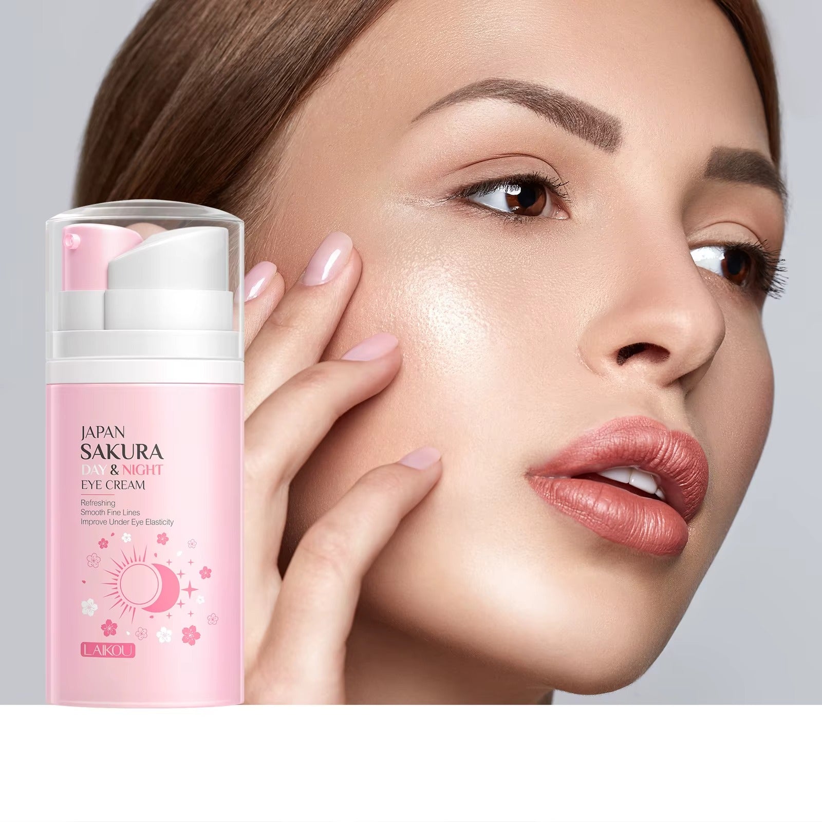 Japan Sakura Day & Night Anti-Aging Eye Lift Cream – Instantly Reduces Dark Circles, Eye Bags, Puffiness & Fine Lines for All Skin Types - 20g