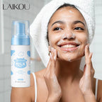 Milk Mousse Cleansing Foam 120ml – Hyaluronic Acid Face Wash for Deep Cleansing, Moisturizing, Brightening & Anti-Aging, Suitable for All Skin Types