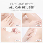 Japan Sakura Sunscreen SPF 50 PA+++ — Korean Face Sunscreen Cream with Niacinamide & Hyaluronic Acid, Waterproof UV Protection 50g