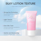 Japan Sakura Sunscreen SPF 50 PA+++ — Korean Face Sunscreen Cream with Niacinamide & Hyaluronic Acid, Waterproof UV Protection 50g