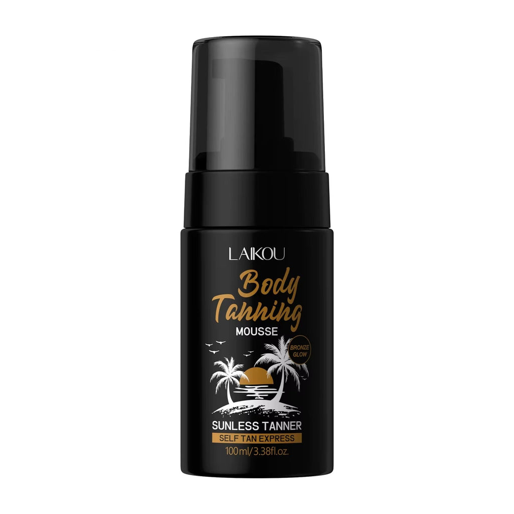Sunless Self Tanner Body Tanning Mousse — Sun-Free Bronze Glow Self Tan Express for Face & Body, One Universal Shade, 100ml