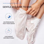 Goat Milk & Niacinamide Brightening Exfoliating Foot Mask — Korean Skincare Moisturizing Foot Peel for Soft, Smooth & Nourished Feet (35g)