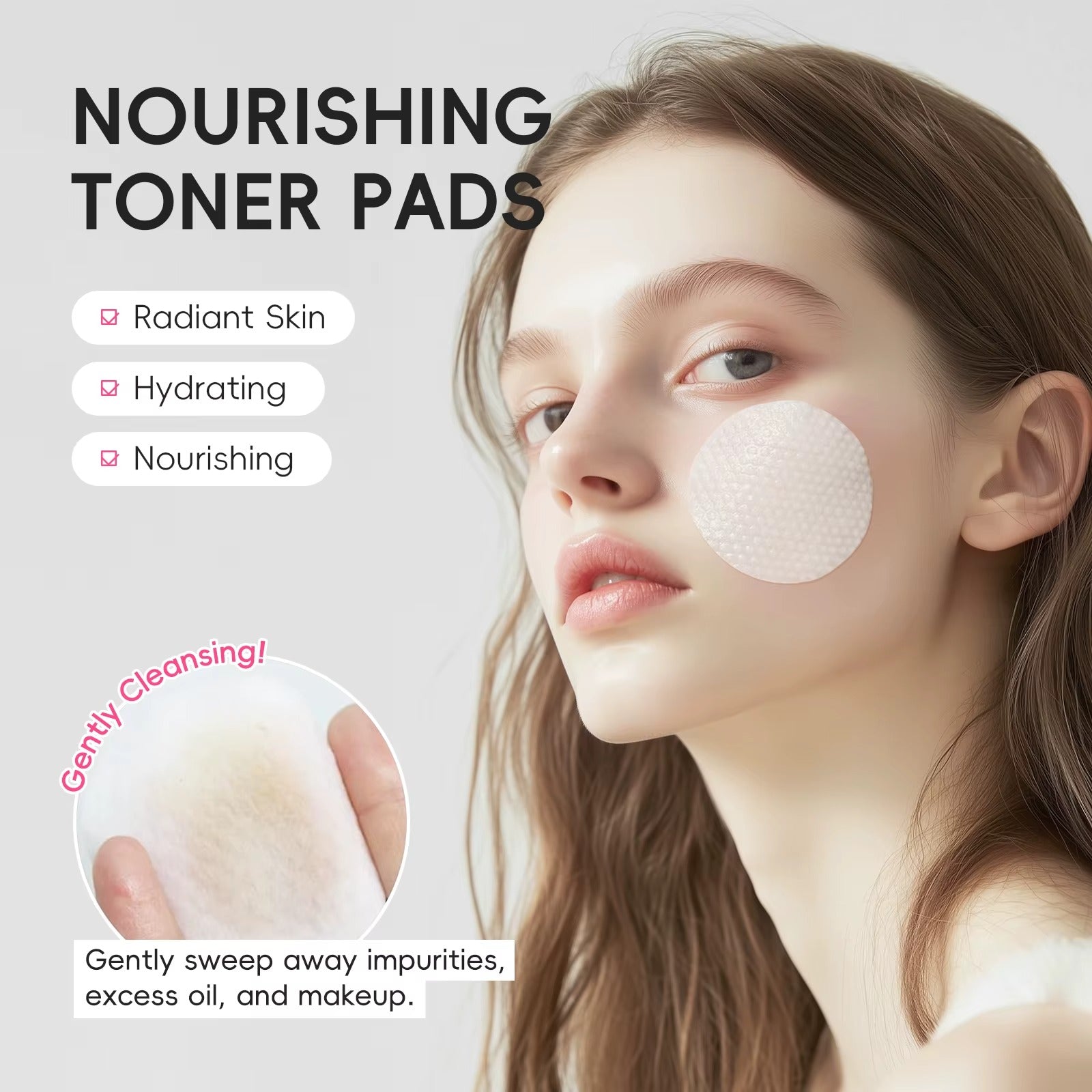 Japan Sakura Day & Night Toner Pad 100ml – Hyaluronic Acid, Niacinamide & Salicylic Acid Moisturising and Firming Face Toner Pads for All Skin Types