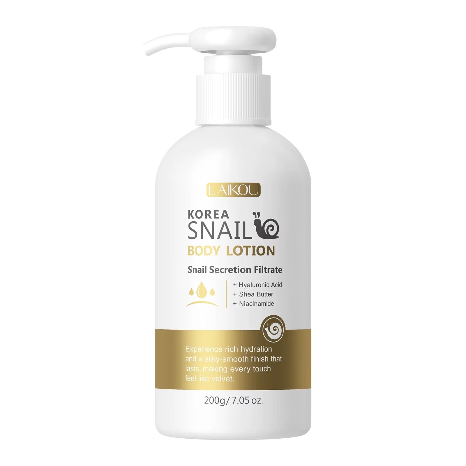 Compact-sized Korea Snail Body Lotion 200g – Deeply Moisturizing, Anti-Aging & Brightening Formula with Snail Mucin, Hyaluronic Acid & Niacinamide