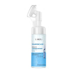 Hyaluronic Acid Cream Cleanser with Massage Brush — Deep Cleansing, Anti-Wrinkle, Blackhead Removing, Pore Minimizing Face Wash for All Skin Types — Moisturizing & Nourishing Daily Cleanser