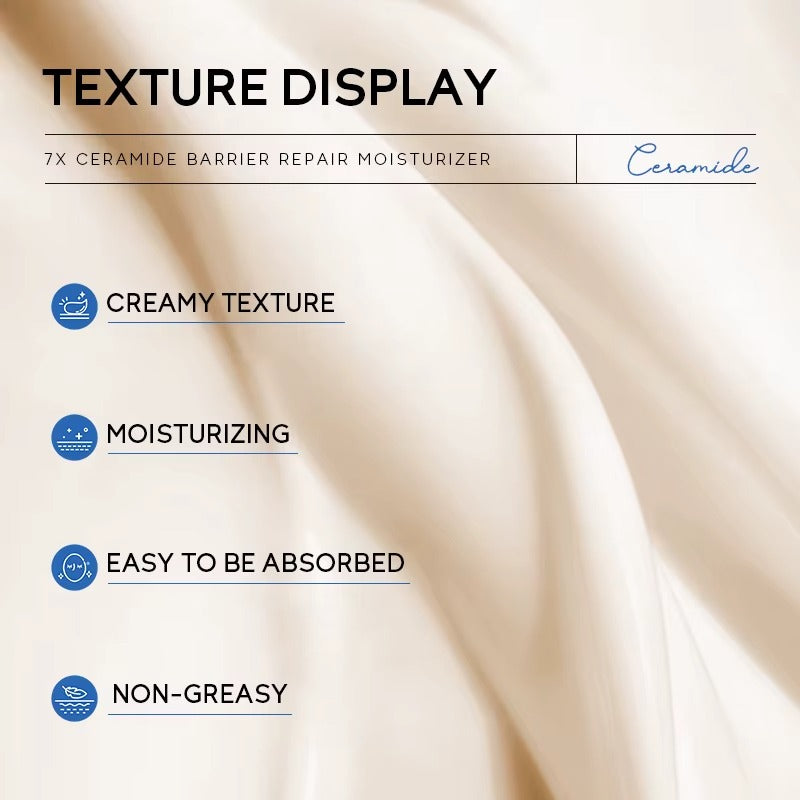 7X Ceramide Barrier Repair Face Cream — Brightening, Fade Dark Spots & Blemishes, Deep Moisturizer & Nourishing Cream for Dry & Sensitive Skin 50g
