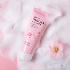 Japan Sakura Face Wash 100g — Brightening & Moisturizing Facial Cleanser for All Skin Types, Deep Pore Cleansing, Oil Control