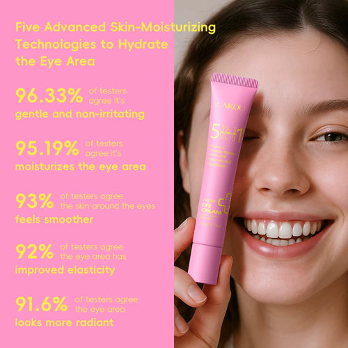 5-in-1 Glow Up Super Eye Cream 20g — Anti-Wrinkle, Dark Circles, Puffiness & Fine Lines — Retinol, Hyaluronic Acid & Glutathione — 360° Roller Massage — All Skin Types