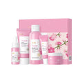 Japan Cherry Blossom 5-Piece Skincare Set — Brightening, Anti-Aging & Deep Hydrating Face Care Kit with Hyaluronic Acid & Prunus Flower Extract for All Skin Types