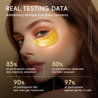 24K Gold Hydrogel Collagen Eye Mask — Soften, Firm & Brighten — Reduces Dark Circles, Puffiness, Eye Bags & Fine Lines — Korean Skincare, 24 Pairs