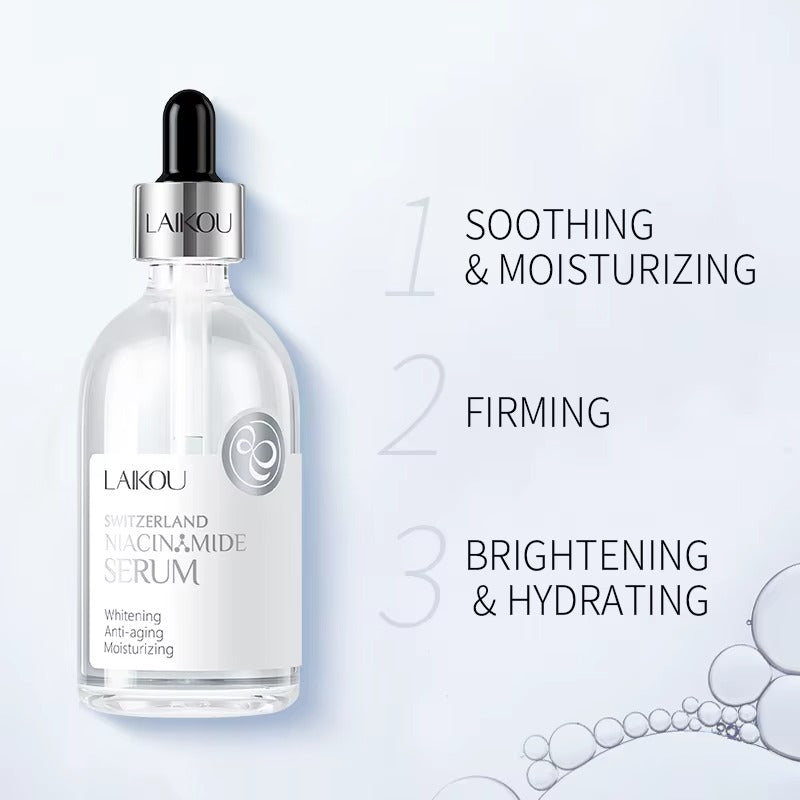Niacinamide Face Serum with Hyaluronic Acid 100ml — Brightening & Pore-Minimizing Serum for All Skin Types