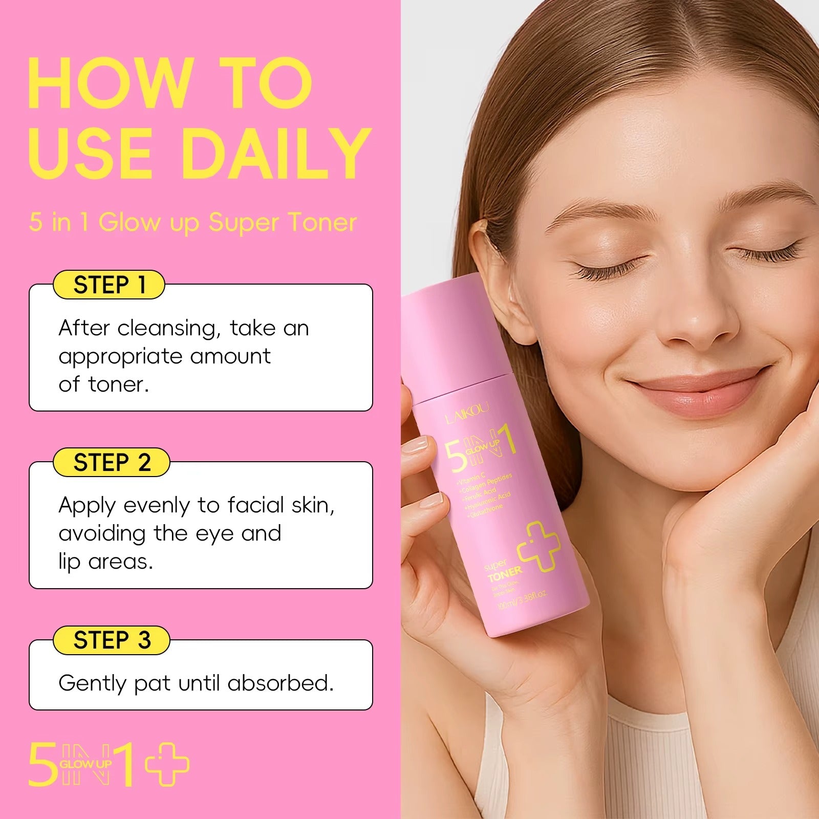 5-in-1 Luminous Hydrating Toner 100ml – Refresh, Hydrate & Glow for Even Complexion and Refined Skin