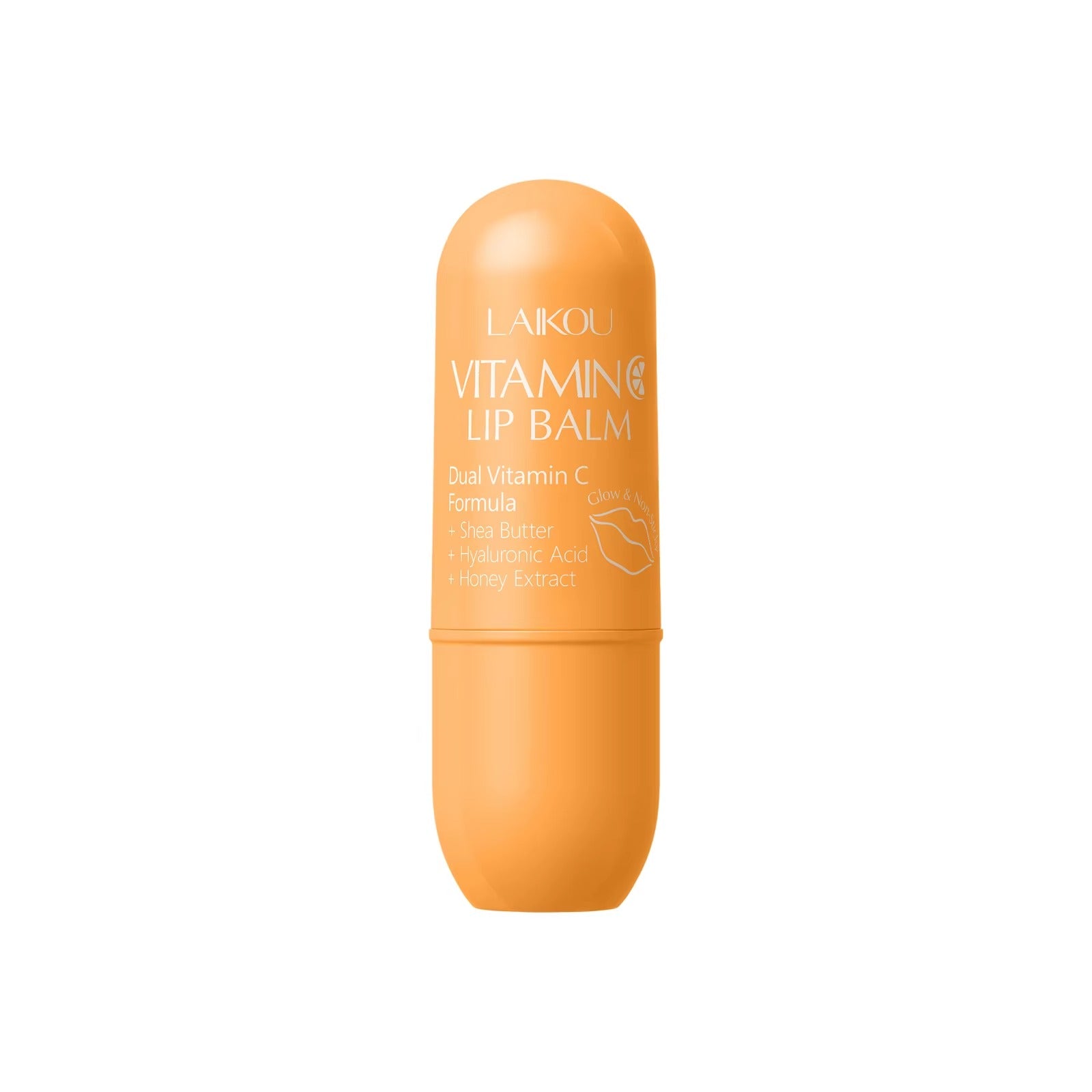 Vitamin C Lip Balm – Hydrating, Anti-Crack & Lip Line Lightening Balm with Shea Butter, Hyaluronic Acid & Honey Extract for Soft, Dewy Lips