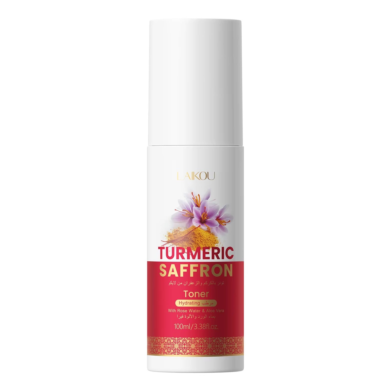 Turmeric & Saffron Botanical Facial Toner Spray 100ml — Deep Hydrating, Moisturizing & Skin-Balancing Mist for Men & All Skin Types