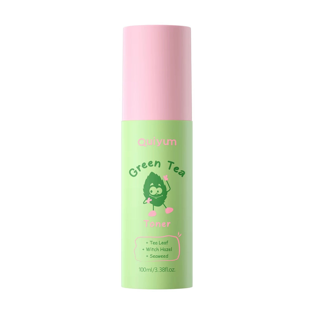 Green Tea Toner 100ml – Deep Hydrating, Pore Minimizing & Oil Control Facial Mist with Witch Hazel & Seaweed for Oily and Sensitive Skin