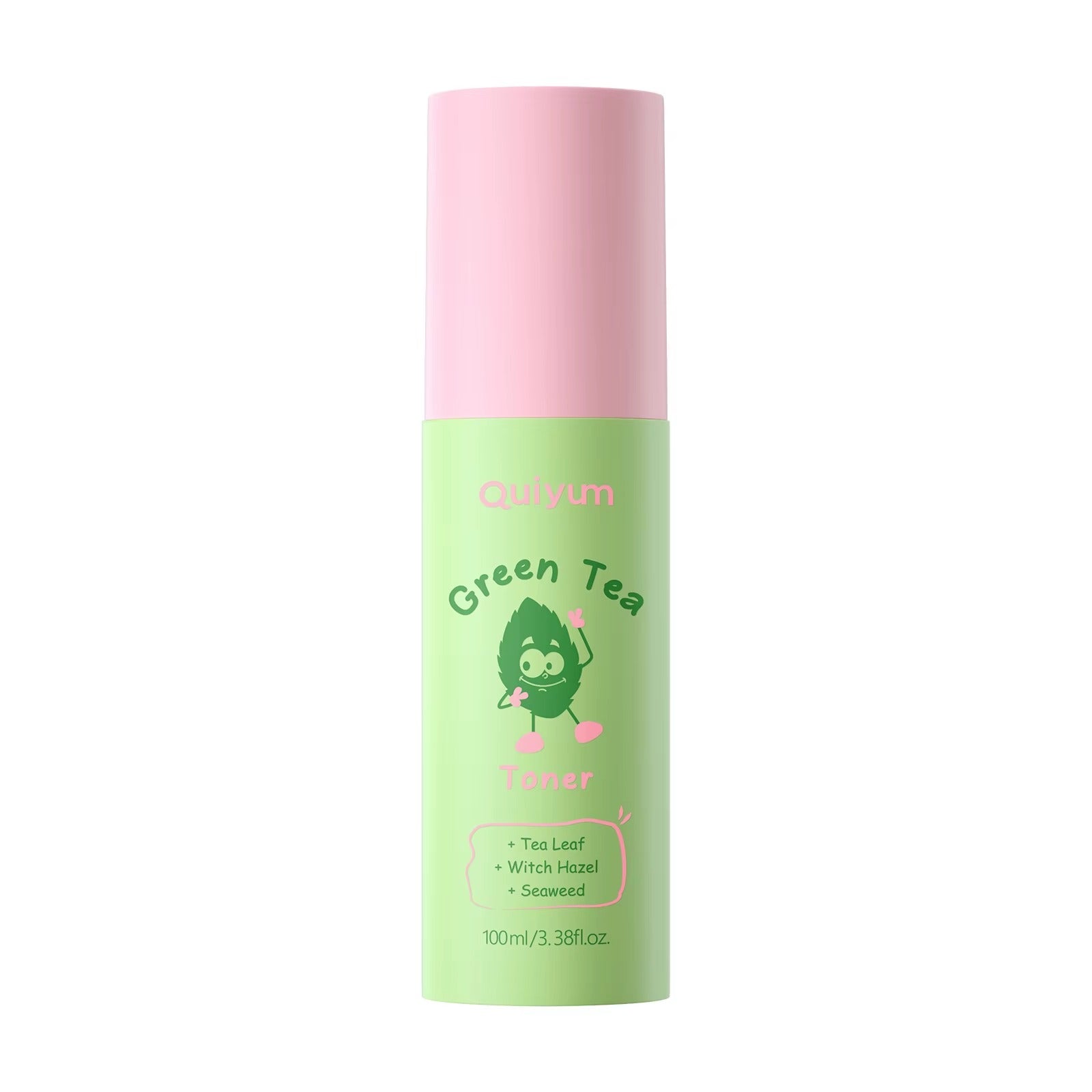 Green Tea Toner 100ml – Deep Hydrating, Pore Minimizing & Oil Control Facial Mist with Witch Hazel & Seaweed for Oily and Sensitive Skin
