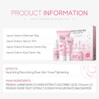Compact-sized Japan Sakura 4-Piece Skincare Set — Complete Routine for Brightening, Hydration & Anti-Aging